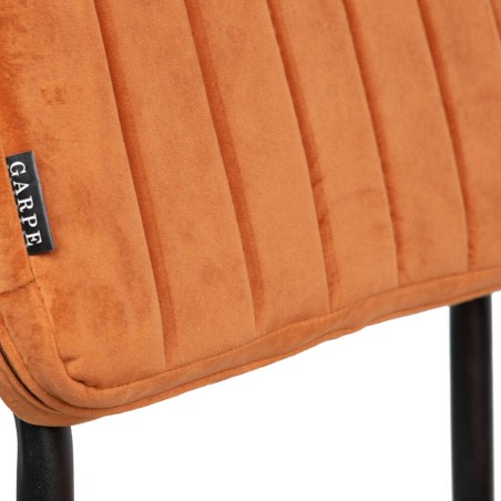 silla velvet metal marron 46x57x88 cm