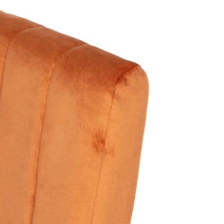 silla velvet metal marron 46x57x88 cm