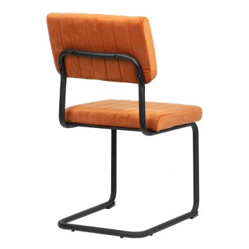 silla velvet metal marron 46x57x88 cm 2