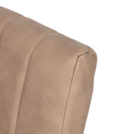 silla pu metal marron negra 46x57x88 cm