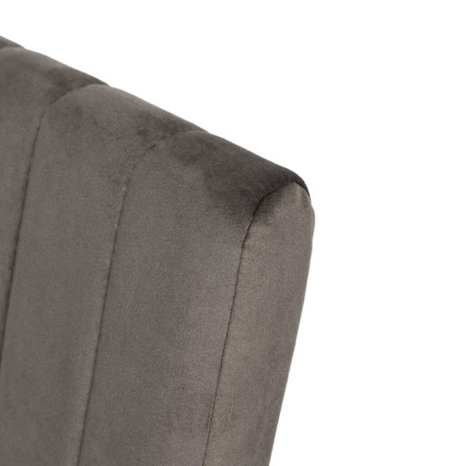 silla velvet metal grafito 46x57x88 cm