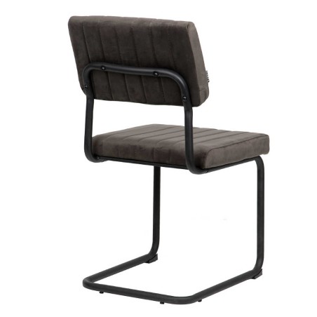 silla velvet metal grafito 46x57x88 cm