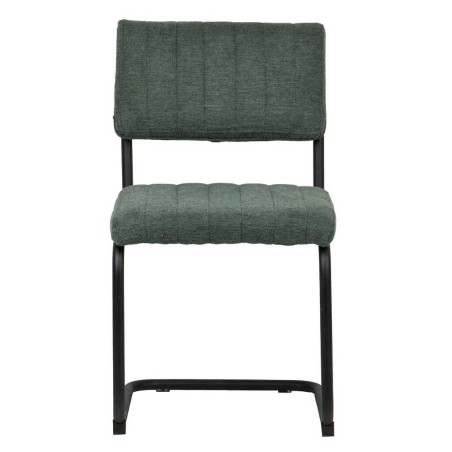 silla metal chenilla verde 50x56x87 cm