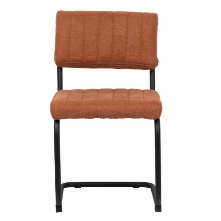 silla metal chenilla teja 50x56x87 cm