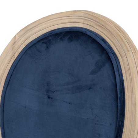 silla velvet azul patas madera 48x46x96 cm