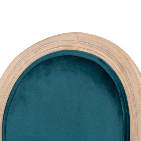 silla velvet azul patas madera 48x46x96 cm