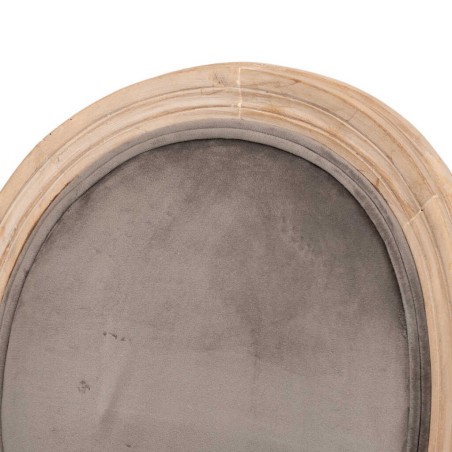 silla velvet gris patas madera 48x46x96 cm