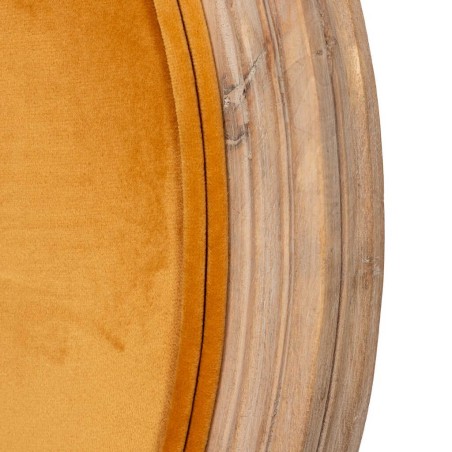 silla velvet mostaza patas madera 48x46x96 cm