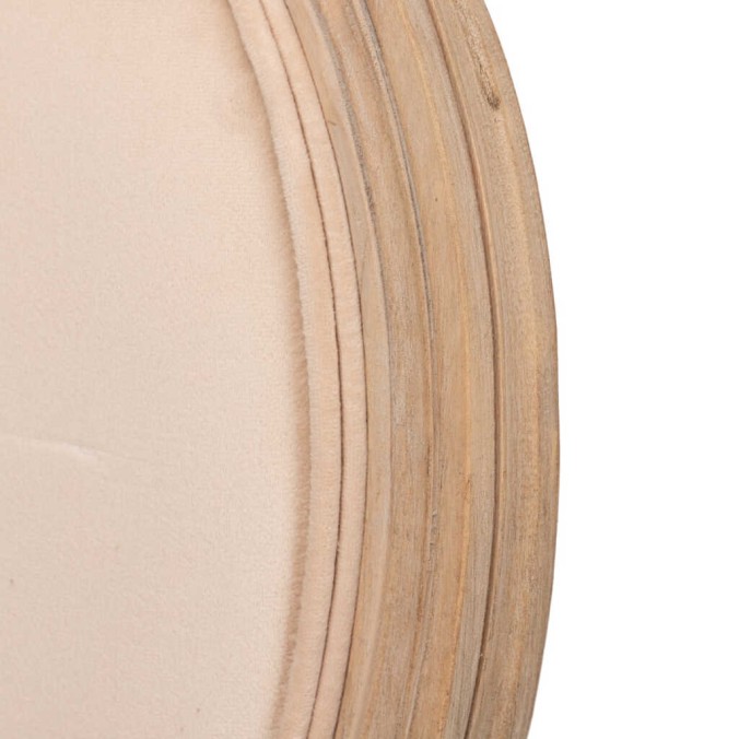 silla velvet beige patas madera 48x46x96 cm