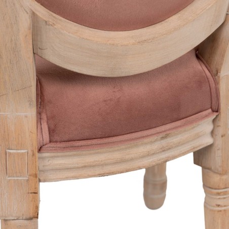 silla velvet melocoton patas madera 48x46x96 cm