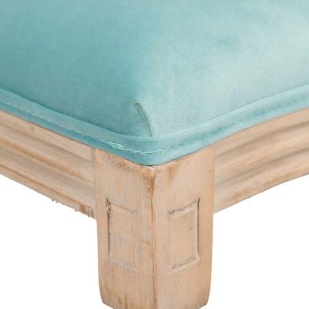 silla velvet azul patas madera 48x46x96 cm