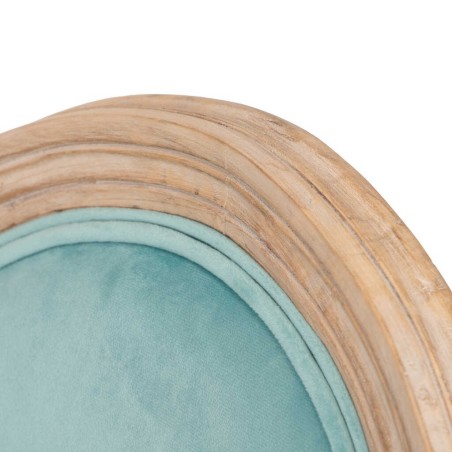 silla velvet azul patas madera 48x46x96 cm