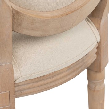 silla lino beige capitone 48x46x96 cm 2