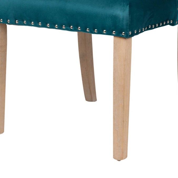 silla velvet capitone con tirador 53x53x102 cm