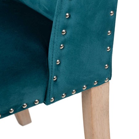 silla velvet capitone con tirador 53x53x102 cm