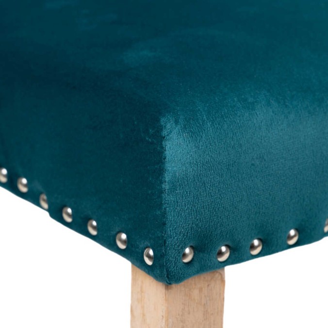 silla velvet capitone con tirador 53x53x102 cm