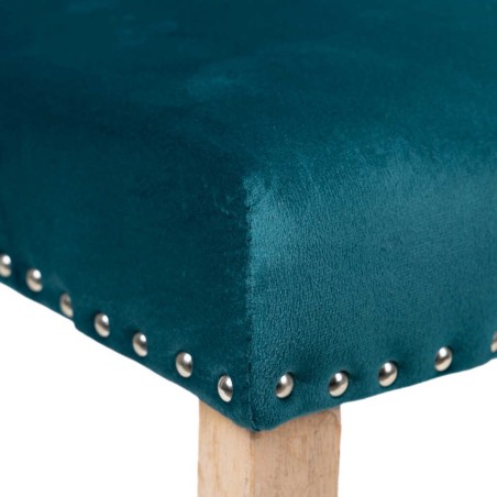 silla velvet capitone con tirador 53x53x102 cm