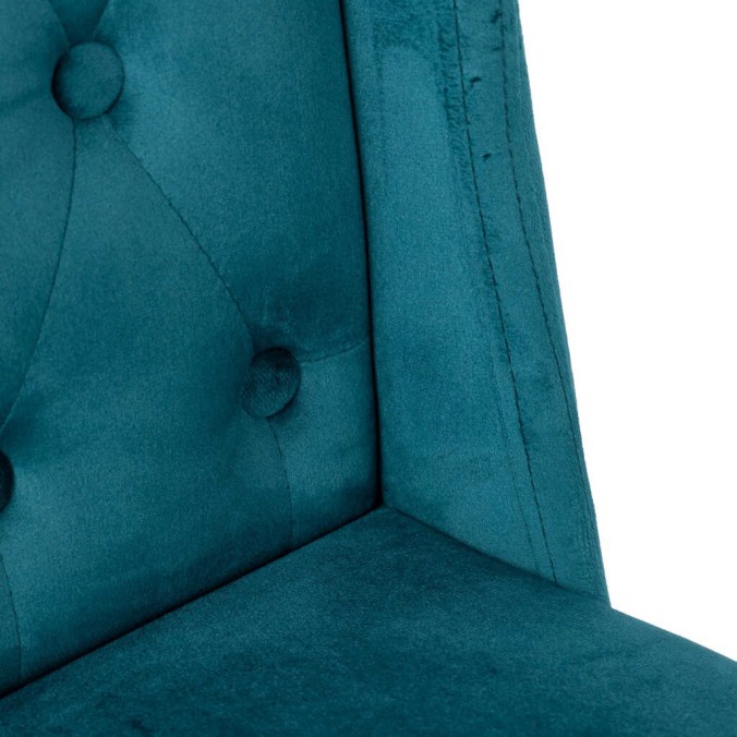 silla velvet capitone con tirador 53x53x102 cm