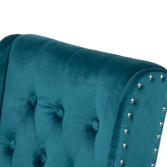 silla velvet capitone con tirador 53x53x102 cm