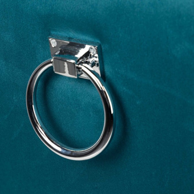 silla velvet capitone con tirador 53x53x102 cm