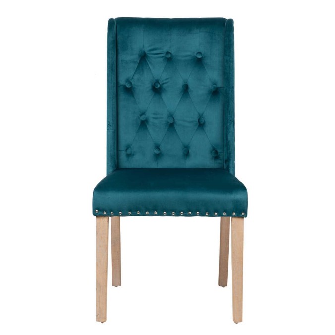 silla velvet capitone con tirador 53x53x102 cm