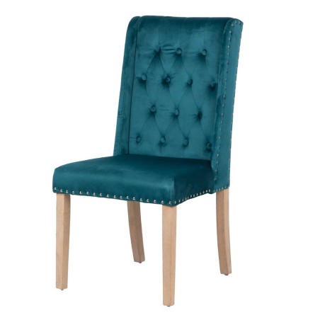 silla velvet capitone con tirador 53x53x102 cm