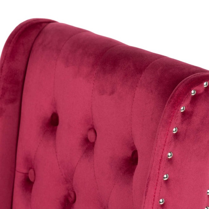 silla velvet capitone con tirador 53x53x102 cm