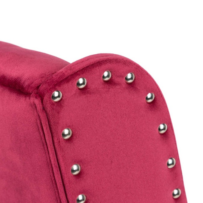 silla velvet capitone con tirador 53x53x102 cm