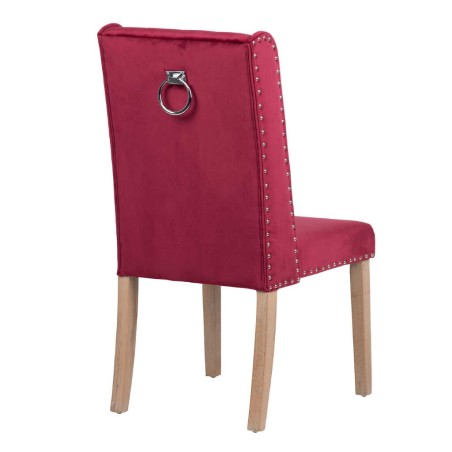 silla velvet capitone con tirador 53x53x102 cm