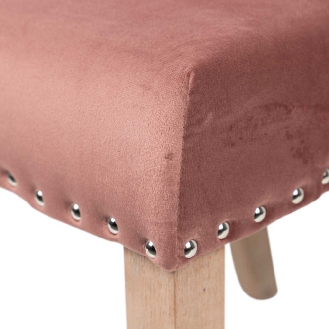 silla velvet capitone con tirador 53x53x102 cm