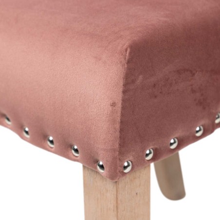 silla velvet capitone con tirador 53x53x102 cm