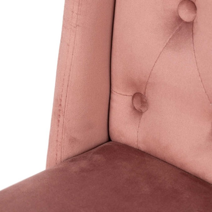 silla velvet capitone con tirador 53x53x102 cm
