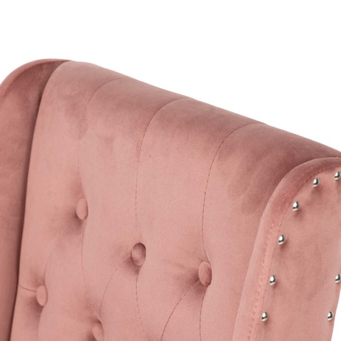 silla velvet capitone con tirador 53x53x102 cm