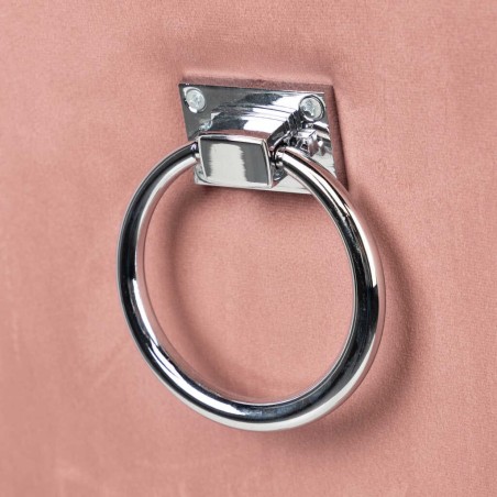 silla velvet capitone con tirador 53x53x102 cm