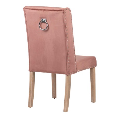 silla velvet capitone con tirador 53x53x102 cm