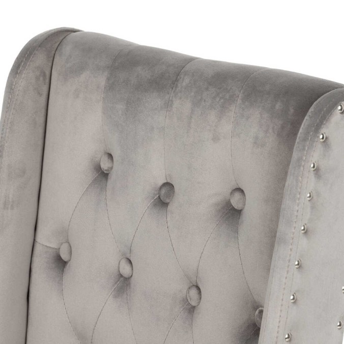 silla velvet capitone con tirador 53x53x102 cm