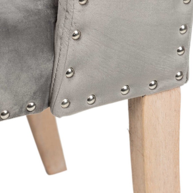 silla velvet capitone con tirador 53x53x102 cm