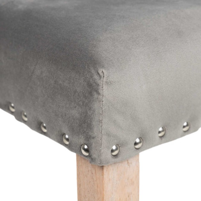 silla velvet capitone con tirador 53x53x102 cm
