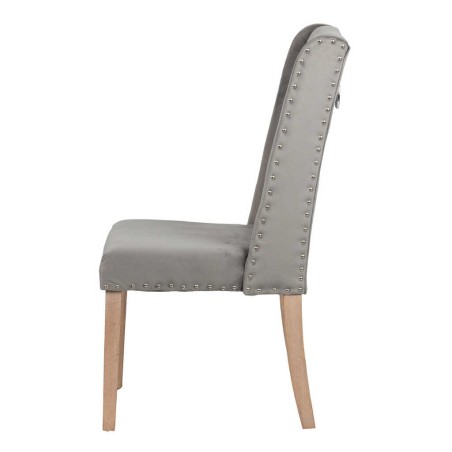 silla velvet capitone con tirador 53x53x102 cm