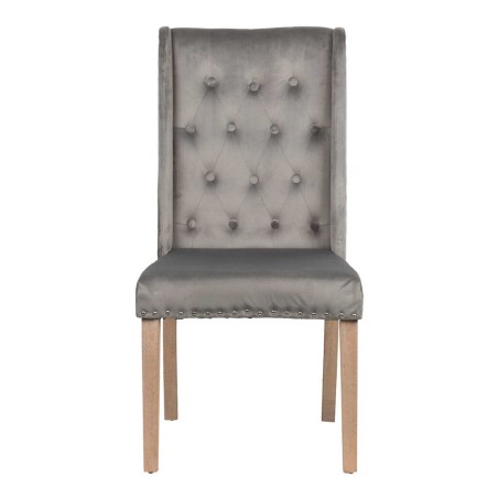 silla velvet capitone con tirador 53x53x102 cm