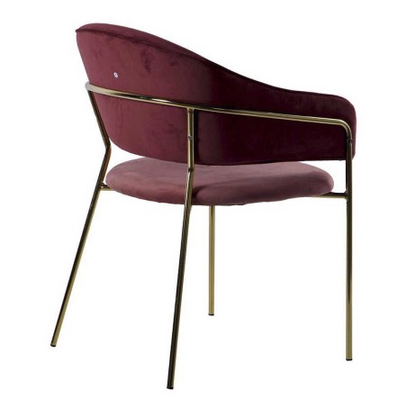 silla velvet rosa/granate c/p. doradas 57x59x82 cm