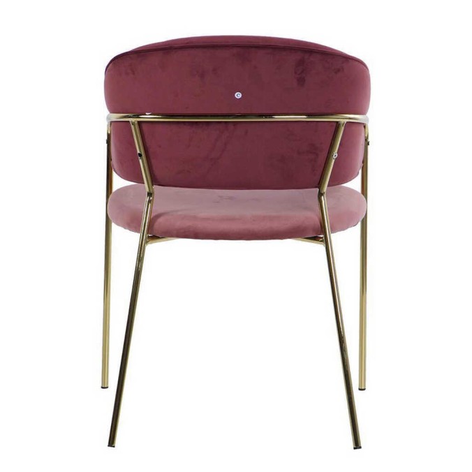 silla velvet rosa/granate c/p. doradas 57x59x82 cm