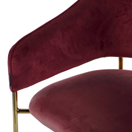 silla velvet rosa/granate c/p. doradas 57x59x82 cm