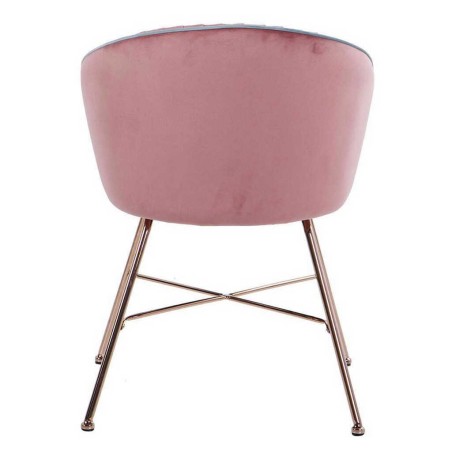 silla verde menta-rosa c/ patas cobre 55x57x78 cm