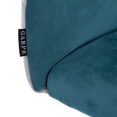 taburete bar velvet azul enves gris 52x50x99 cm