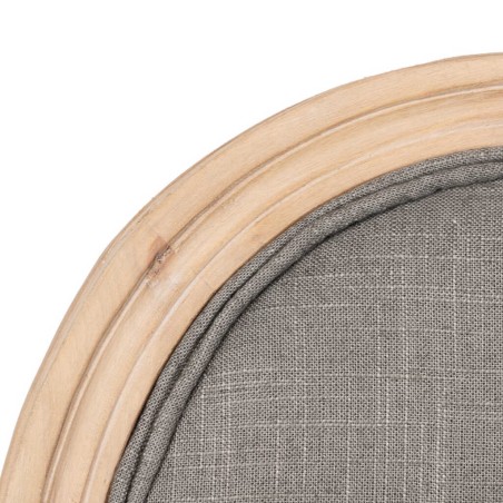 silla madera lino topo patas madera 50x47x95 cm