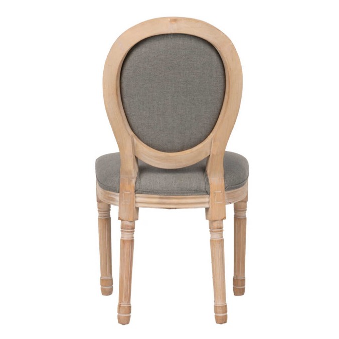 silla madera lino topo patas madera 50x47x95 cm