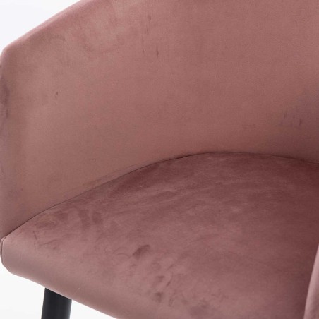 silla velvet rosa enves diamante beige 55x57x76 cm