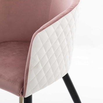 silla velvet rosa enves diamante beige 55x57x76 cm 2