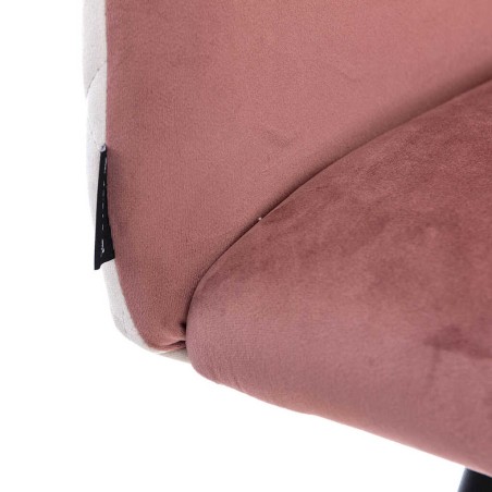 taburete bar velvet rosa enves beige 52x50x99 cm